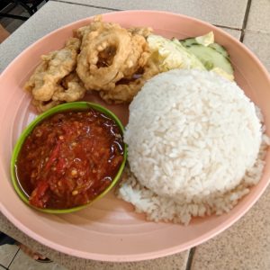 Nasi Sotong Penyet
